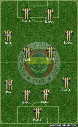 Fenerbahçe SK Formation 2013
