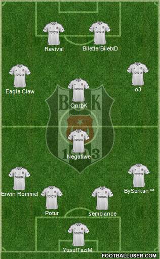 Besiktas JK Formation 2013