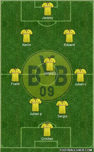Borussia Dortmund Formation 2013