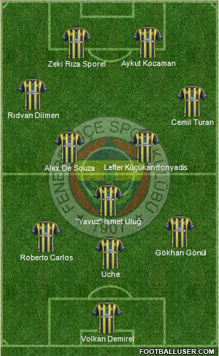 Fenerbahçe SK Formation 2013