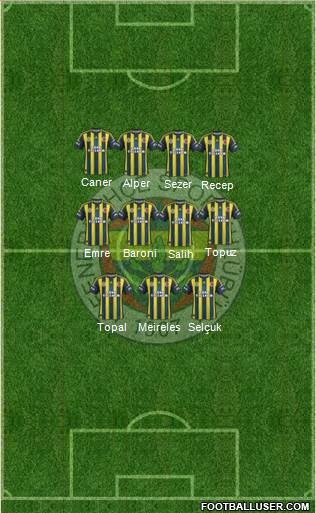Fenerbahçe SK Formation 2013