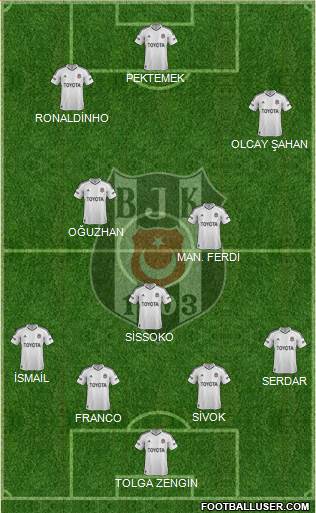 Besiktas JK Formation 2013