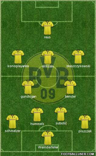 Borussia Dortmund Formation 2013