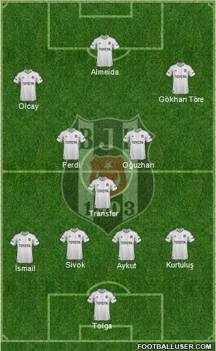 Besiktas JK Formation 2013