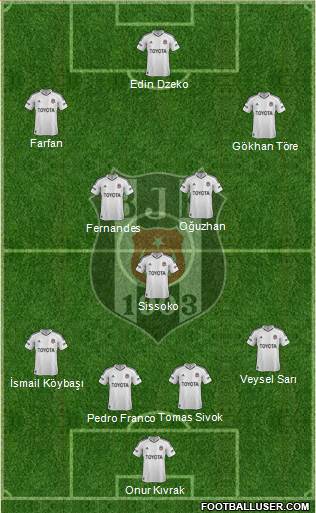 Besiktas JK Formation 2013