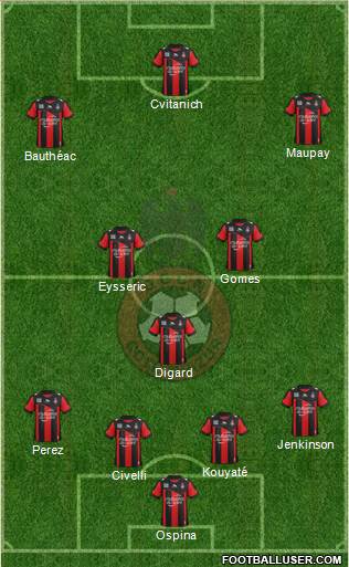 OGC Nice Côte d'Azur Formation 2013