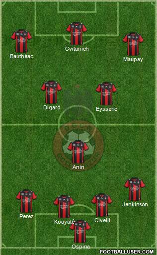 OGC Nice Côte d'Azur Formation 2013