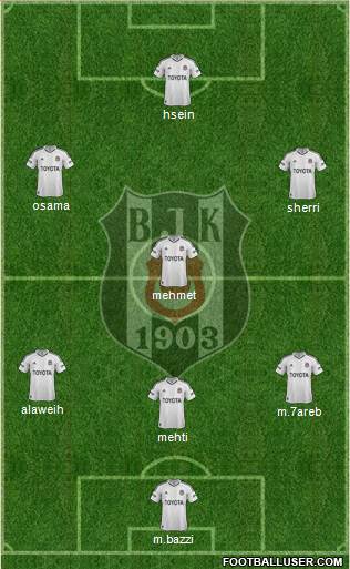 Besiktas JK Formation 2013