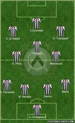Udinese Formation 2013