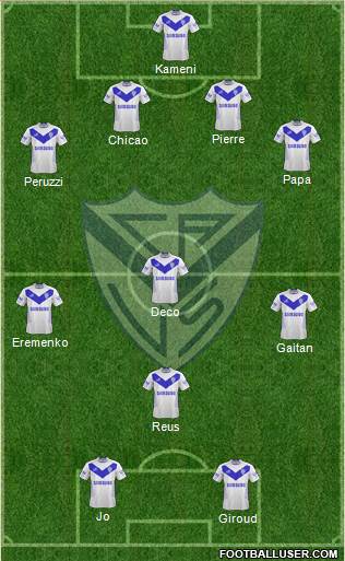 Vélez Sarsfield Formation 2013
