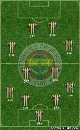 Fenerbahçe SK Formation 2013