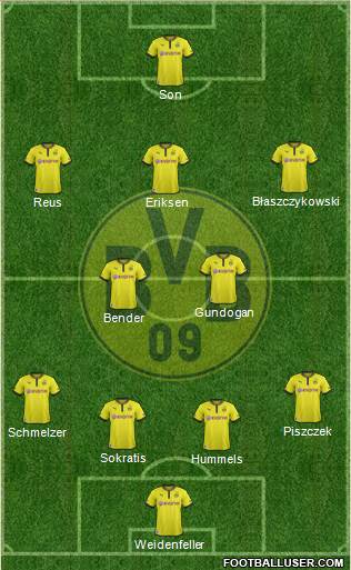 Borussia Dortmund Formation 2013