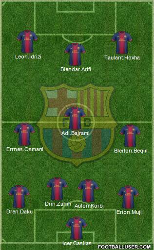 F.C. Barcelona Formation 2013