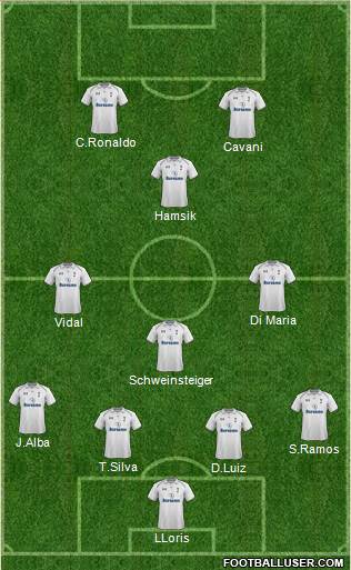 Tottenham Hotspur Formation 2013