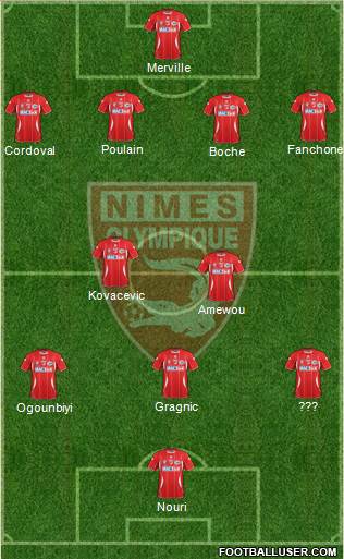 Nîmes Olympique Formation 2013