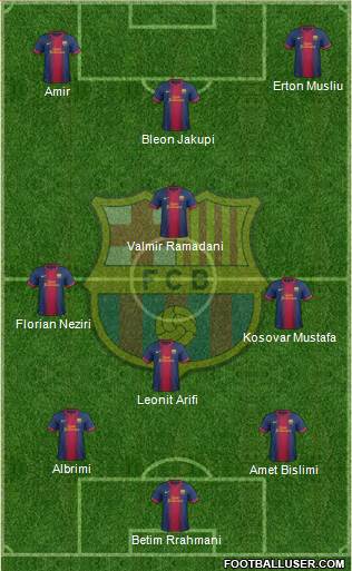 F.C. Barcelona Formation 2013