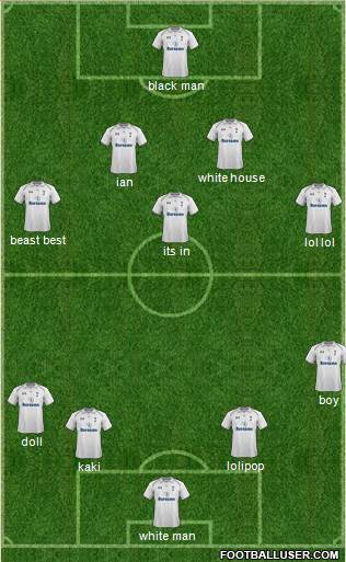 Tottenham Hotspur Formation 2013