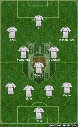 Besiktas JK Formation 2013