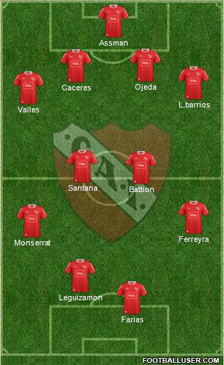 Independiente Formation 2013