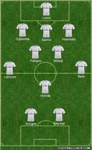Tottenham Hotspur Formation 2013