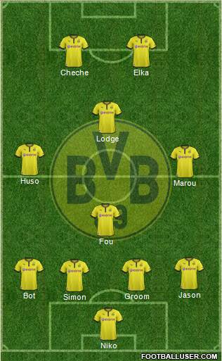 Borussia Dortmund Formation 2013