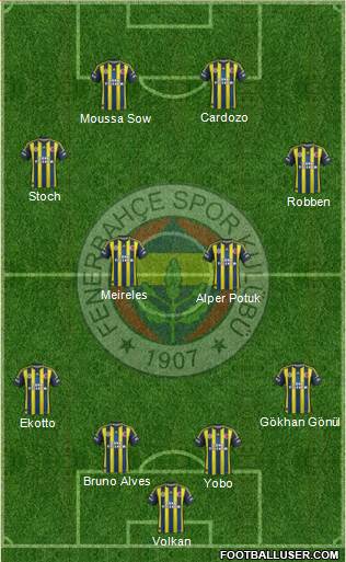 Fenerbahçe SK Formation 2013