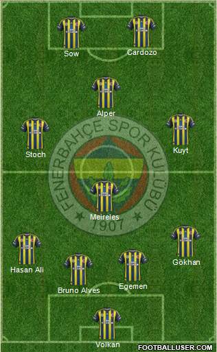 Fenerbahçe SK Formation 2013