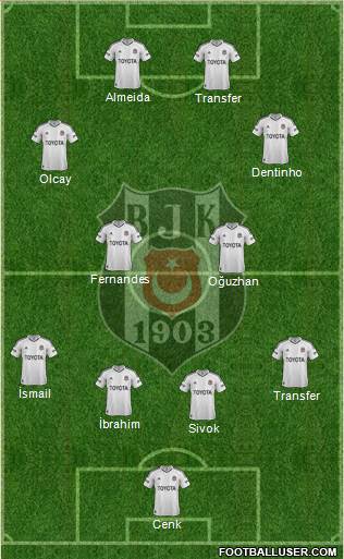 Besiktas JK Formation 2013