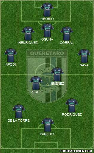 Club de Fútbol Gallos Blancos Formation 2013
