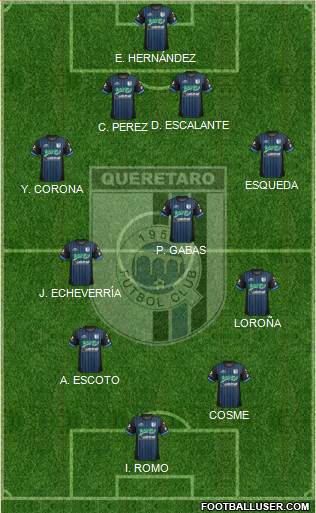 Club de Fútbol Gallos Blancos Formation 2013