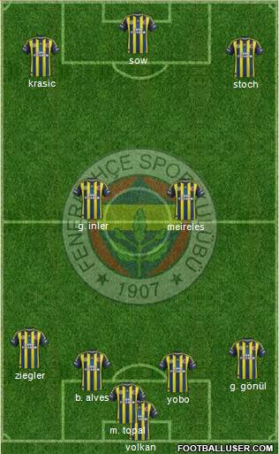 Fenerbahçe SK Formation 2013