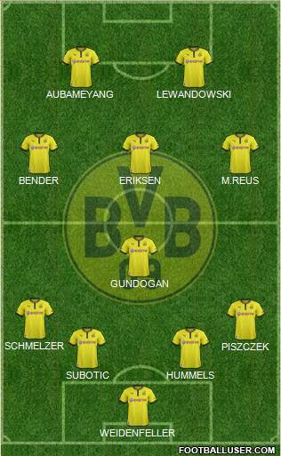 Borussia Dortmund Formation 2013