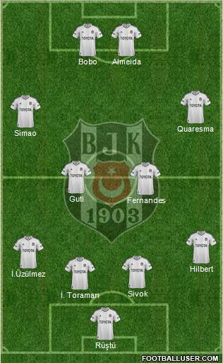 Besiktas JK Formation 2013