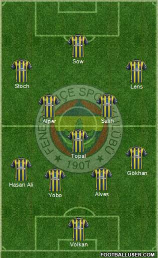 Fenerbahçe SK Formation 2013