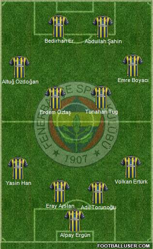 Fenerbahçe SK Formation 2013
