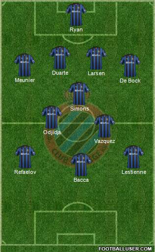 Club Brugge KV Formation 2013