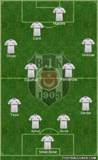 Besiktas JK Formation 2013