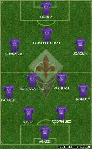 Fiorentina Formation 2013