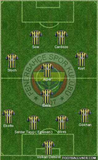 Fenerbahçe SK Formation 2013