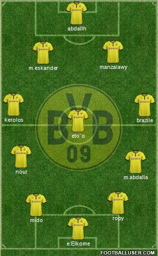 Borussia Dortmund Formation 2013