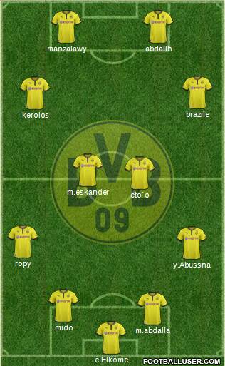 Borussia Dortmund Formation 2013