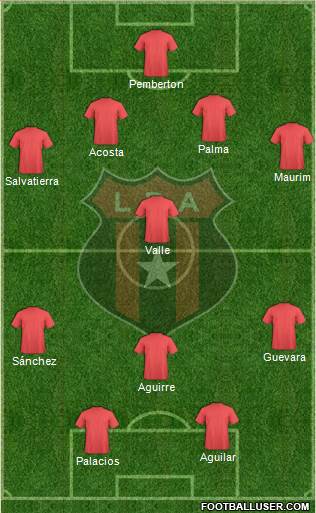 Liga Deportiva Alajuelense Formation 2013