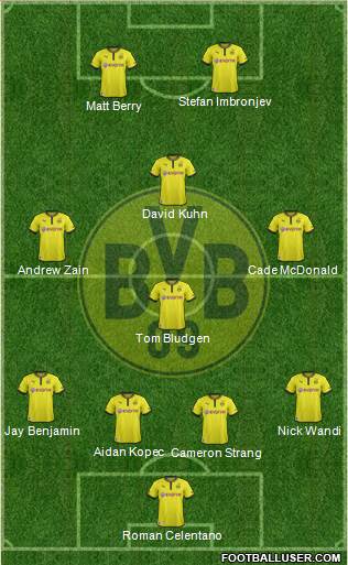 Borussia Dortmund Formation 2013