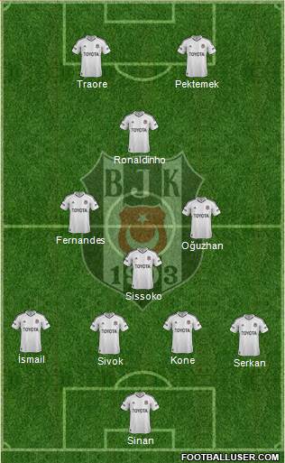 Besiktas JK Formation 2013
