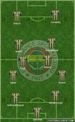 Fenerbahçe SK Formation 2013