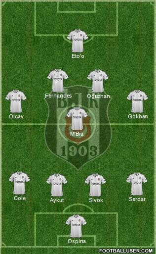 Besiktas JK Formation 2013