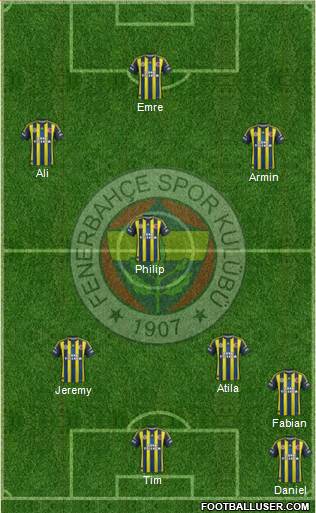 Fenerbahçe SK Formation 2013