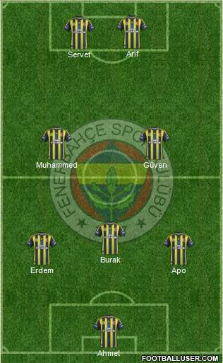 Fenerbahçe SK Formation 2013