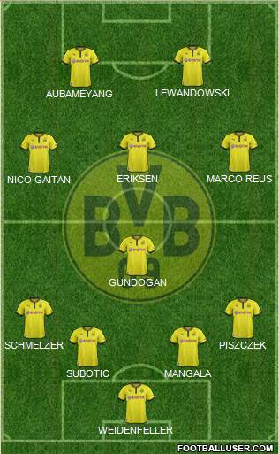 Borussia Dortmund Formation 2013