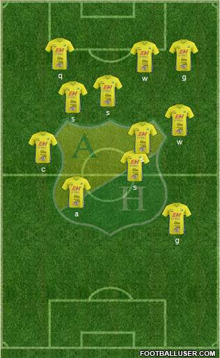 CD Atlético Huila Formation 2013
